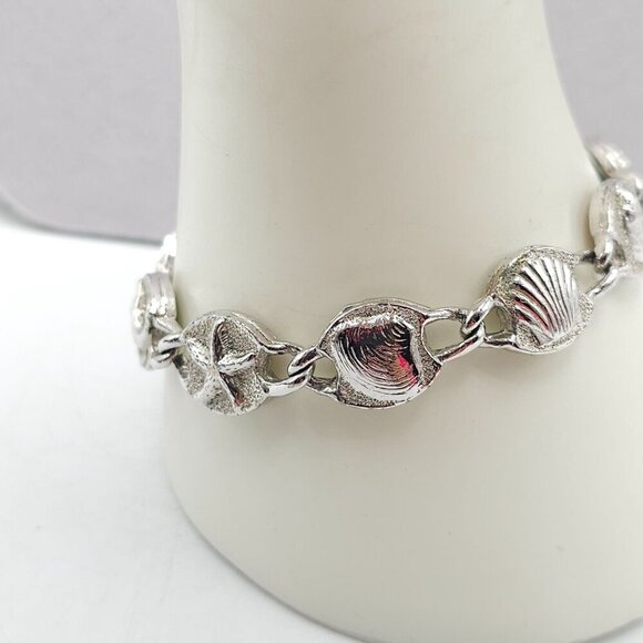 1967 Sarah Coventry Harlequin Reversible Bracelet Sea Life Colorful Geometric - Picture 2 of 9